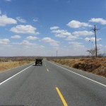 Driving on good and empty road