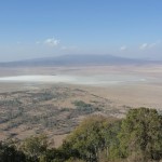view over the crater from lodge