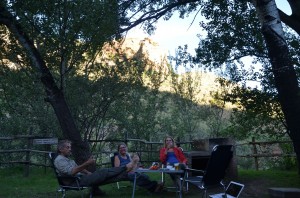 beer on the campsite