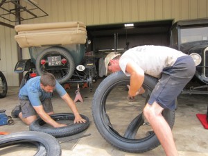 changing tyres