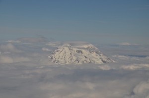 Berg boven wolk