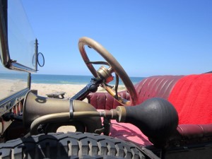 on the beach