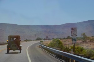 Model T on route 66