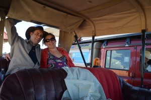 Inge and DJ in Model T