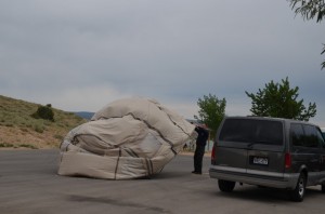 tent in the wind