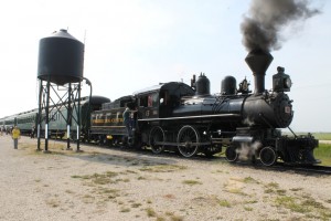 locomotive at the station