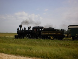 locomotive on the railway