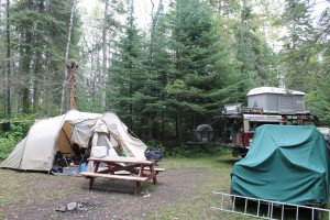 tent at the campsite