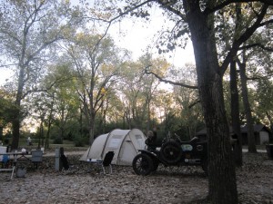 Dirk at the campsite