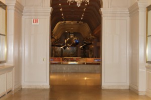 entering the museum