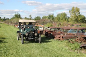 model T at the cemetery