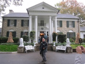 Trudy in front of Grace land