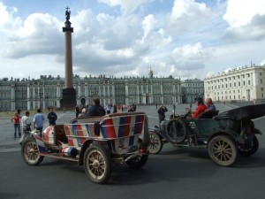 Spyker and Model T in St.Petersburg 1