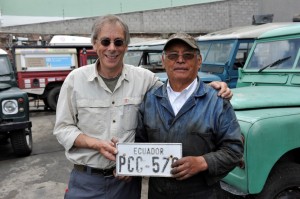 Ecuadorian license plate