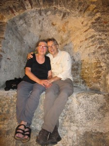 Trudy & Dirk at the townwall