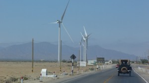 even windmills in Peru