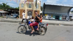 four on a motorbike