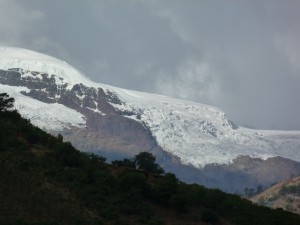 the first sight of Cordillera Blanca