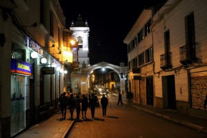 Sucre at night
