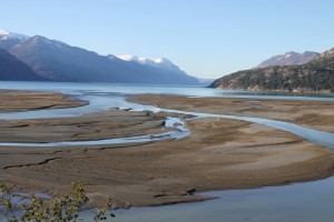 Lago O'Higgins early in the morning