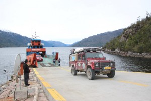 backwards on the ferry