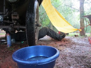 Dirk working under cover