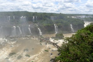 Iguazu falls on Brazilian side