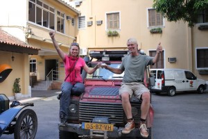 Liza and Wouter in Santos