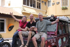 Liza, Robert and Wouter in Santos