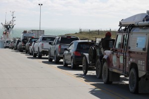 on the ferry on our way to Rio Gallegos